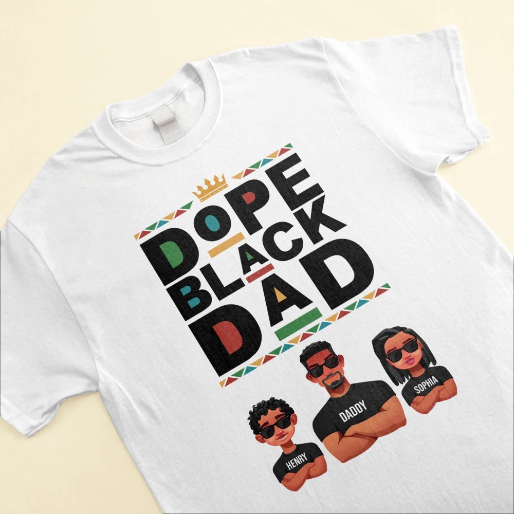 Dope Black Dad – Personalized Shirt