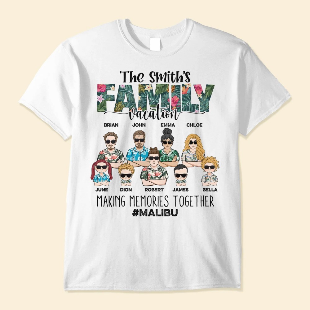 Family Vacation Making Memories Together – Personalized Shirt