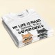 Ruled By A Spoiled Furry Overlord – Personalized Shirt – Glaring Cat