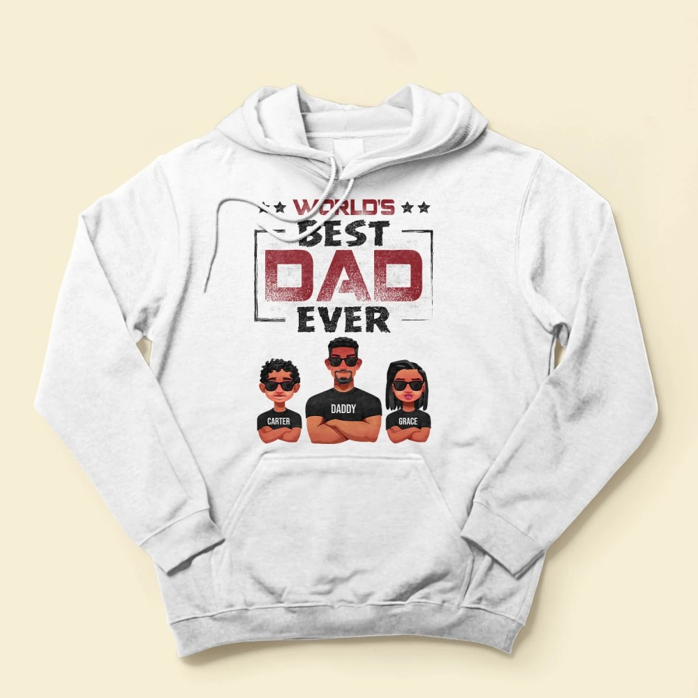 World’s Best Dad Ever Light Version – Personalized Shirt