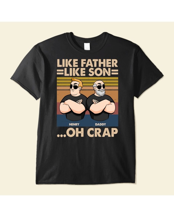 Like Father Like Son – Father Sons – Personalized Shirt