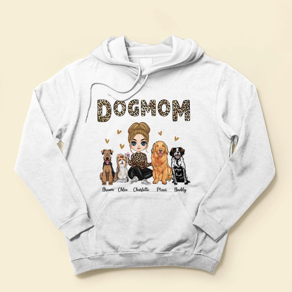 Dog Mom Leopard Design – Personalized Shirt