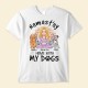 Namast’ay Home With My Dog – Personalized Shirt – Gift For Yoga Lover – Yoga Girl Illustration