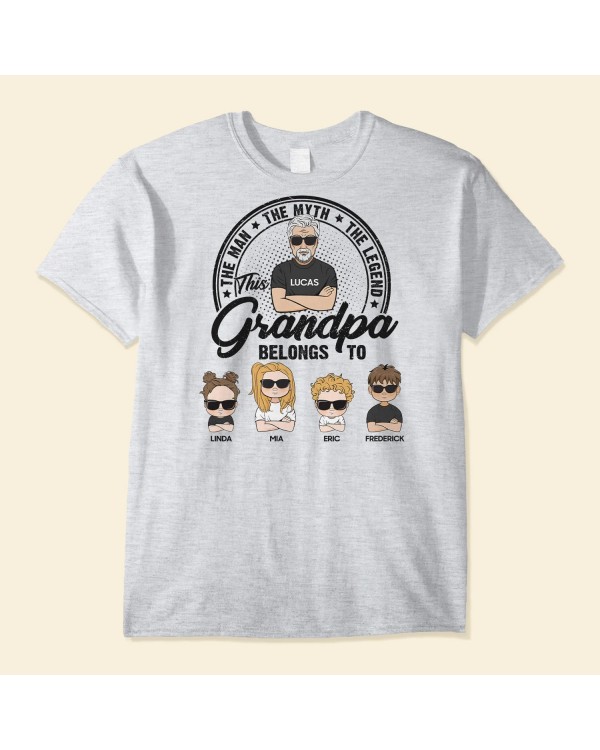 The Man The Myth The Legend Dad Grandpa Papa – Personalized Shirt