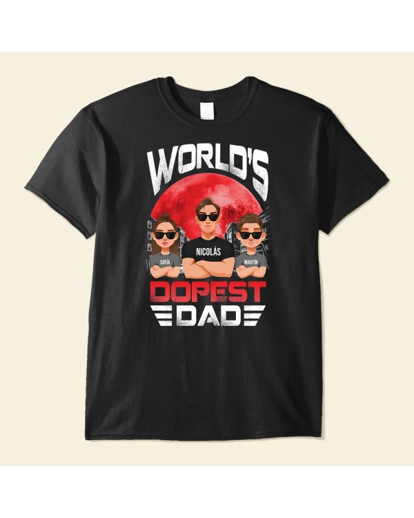 Dopest Dad – Personalized Shirt