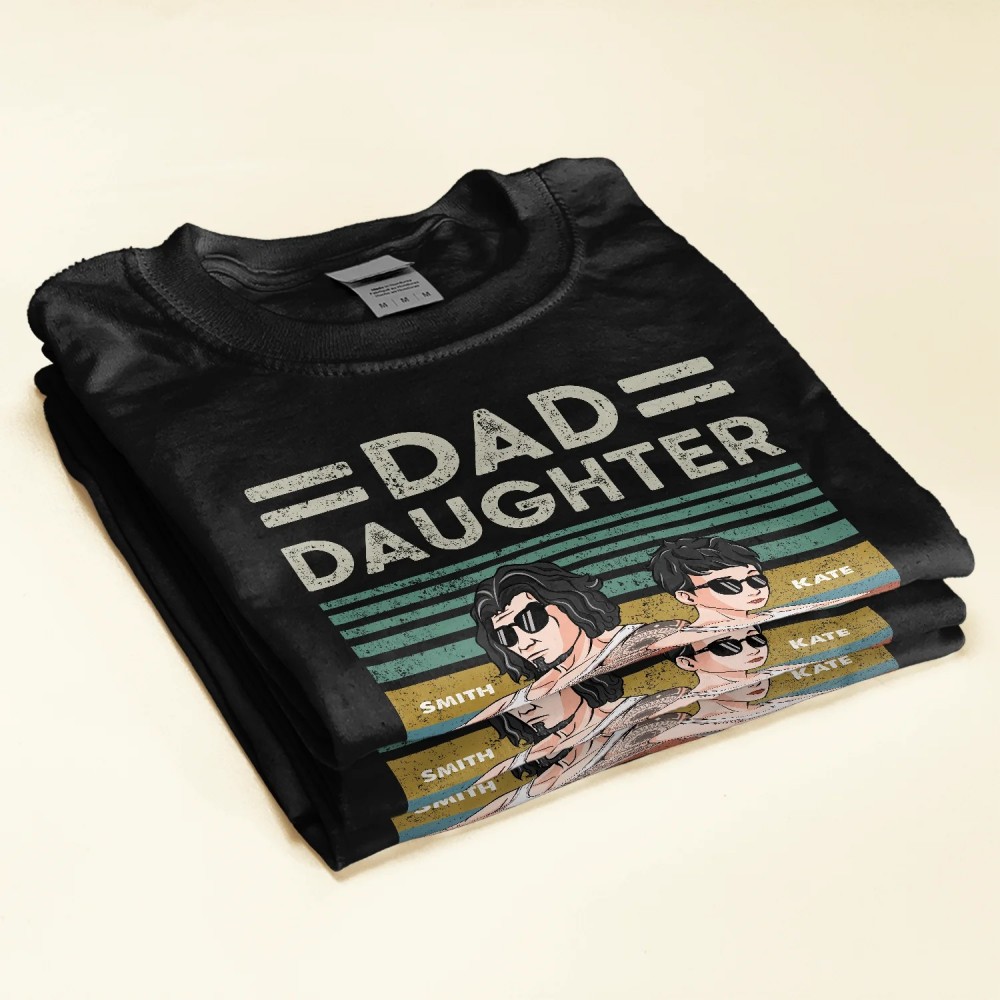 Dad Daughter Squad – Personalized Shirt – Birthday Father’s Day Gift For Daddy Step Dad – Gift From Daughters