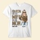 Queen Wife Mom – Personalized Shirt – Anniversary Valentine’s Day Birthday Gift For Wife Mom Grandma – Leopard Woman