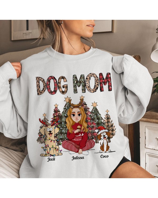 Dog Mom Christmas Gift For Dog Lovers – Personalized Shirt