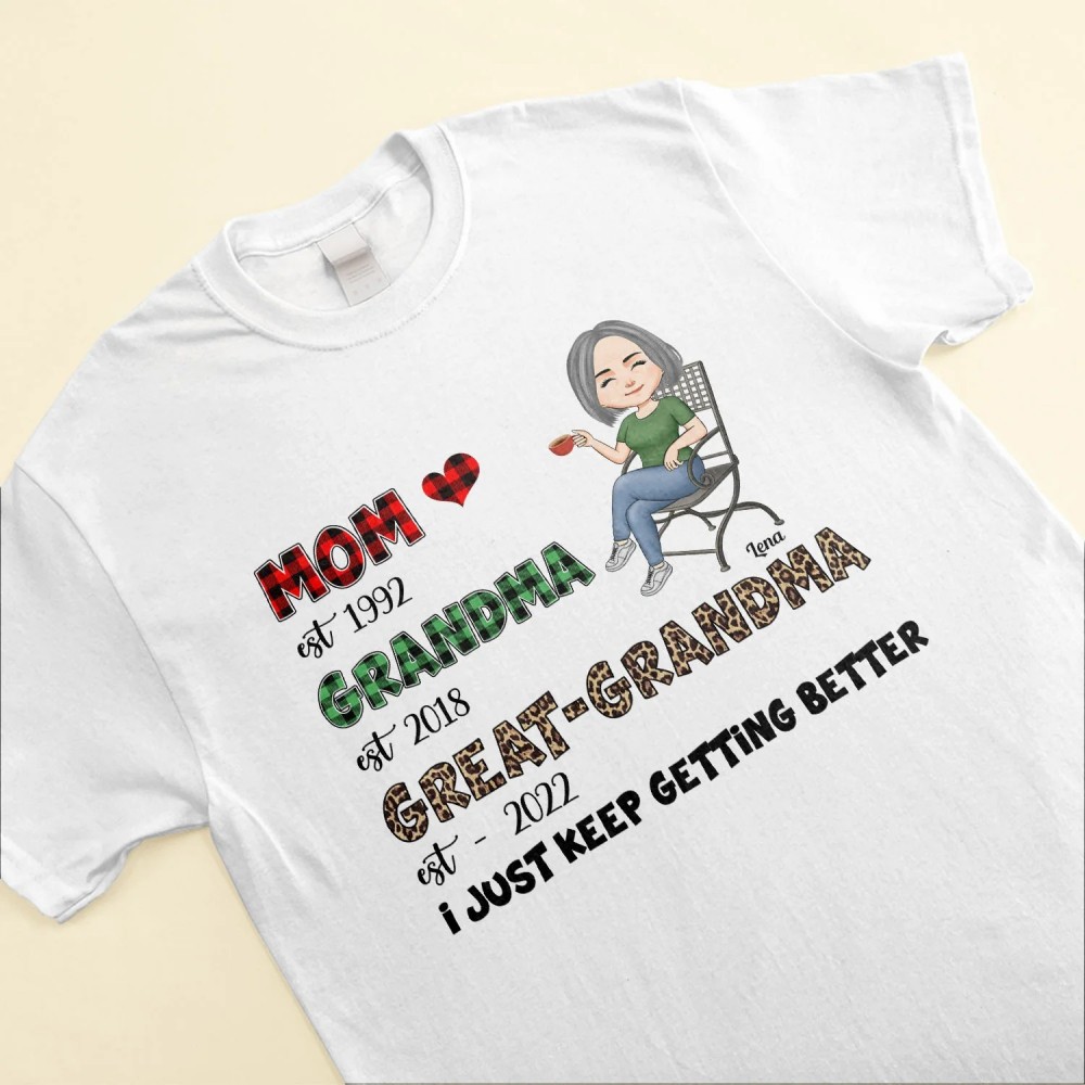 Mom-grandma-great Grandma – Personalized Shirt – Gift For Grandma Grandmother Mom