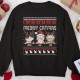 Meowy Catmas Ugly Christmas Pattern – Personalized Sweatshirt