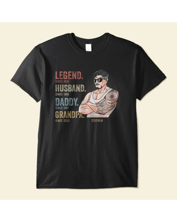 Legend Husband Daddy Since – Personalized Shirt