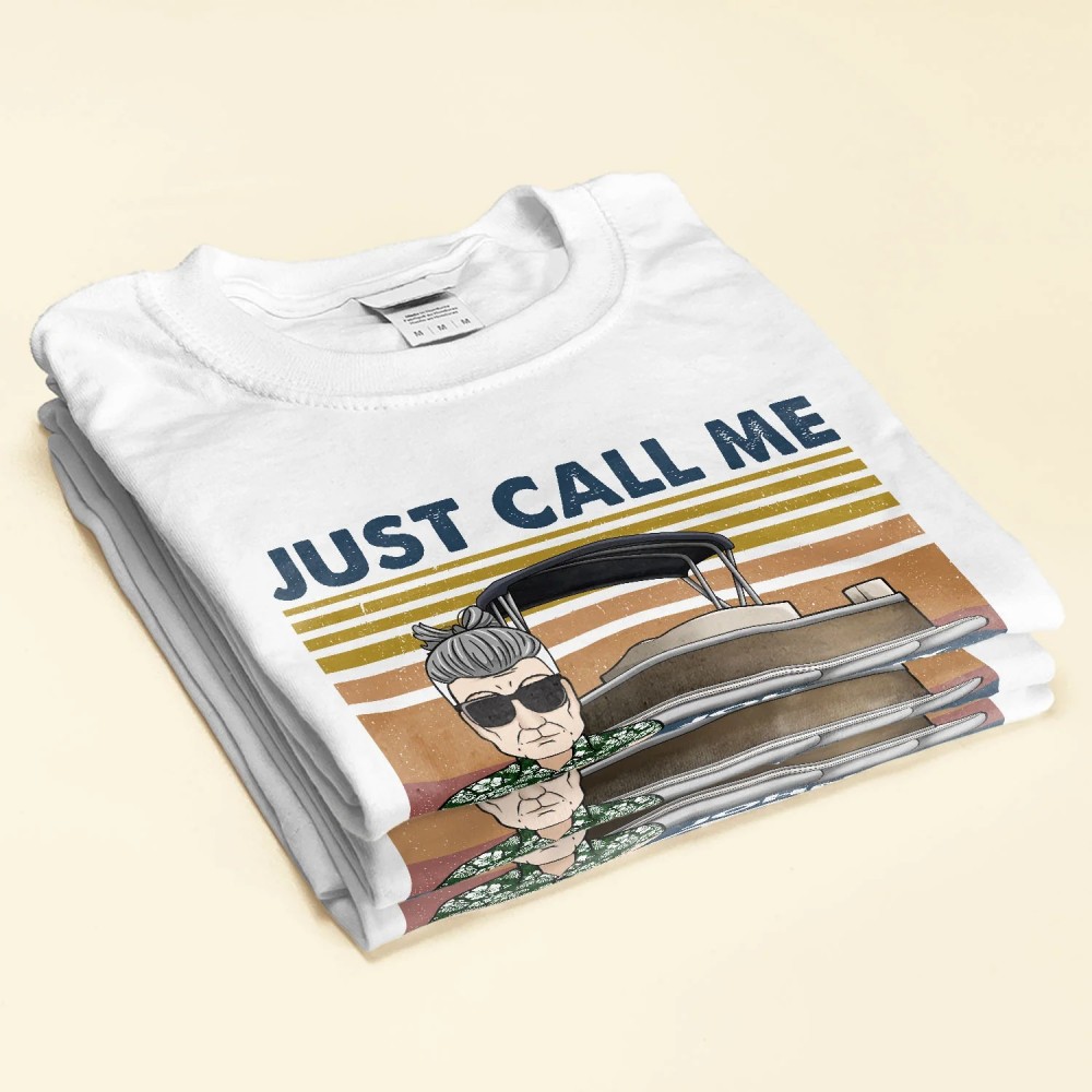 Just Call Me Captoon – Personalized Shirt – Birthday Funny Summer Vacation Gift For Pontoon Lover