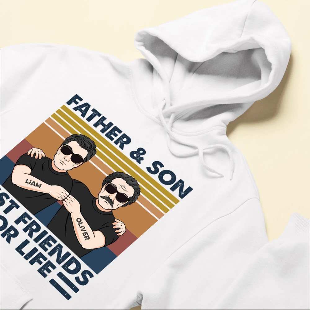 Father And Son Best Friends For Life – Personalized Shirt – Birthday Gift For Dad