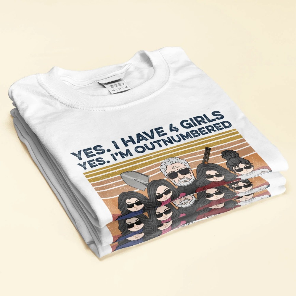 Yes I Have Daughters Shovel Alibi – Personalized Vintage Shirt – Christmas Gift For Father Dad Papa