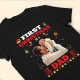 First Christmas As A Dad – Personalized Photo Shirt